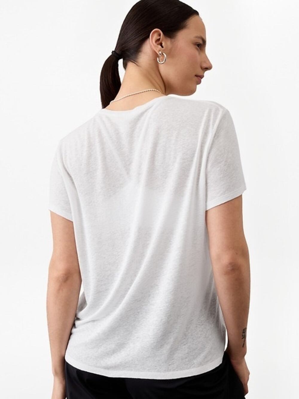 Athleta White Getaway Tee T-Shirt - New With Tags, XL